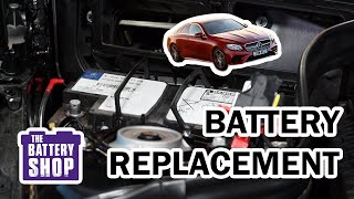 MercedesBenz E350 MainAux  New Battery Install [upl. by Awad]