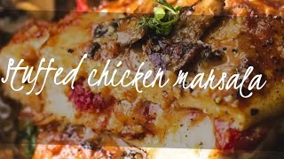 Stuffed Chicken Marsala with mozzarella Unique way to cook [upl. by Muhan]