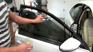 How To Professionally Tint a Car Door window For Beginners [upl. by Mayhew56]