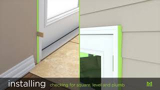 How to Install Prehung Exterior Entry Door [upl. by Goodill]