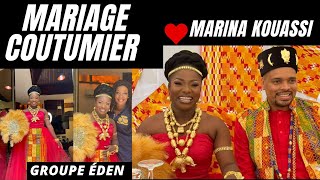 MARIAGE COUTUMIER DE MARINA KOUASSI DU GROUPE ÉDEN [upl. by Ruffo]