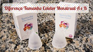 Diferença Entre Tamanho dos Coletores Menstruais  Patricia Amorim por Famivita [upl. by Elleivad8]