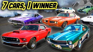 Crowning the BEST MUSCLE CAR EVER  Muscle Car Shootout [upl. by Eneja503]