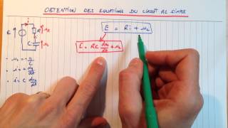 Obtention des équations de la charge du condensateur [upl. by Artekal]