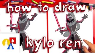 How To Draw Kylo Ren From Star Wars [upl. by Andreana942]