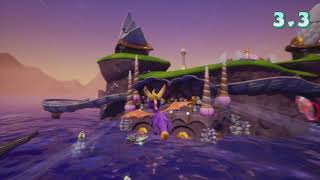 Ocean Speedway  Spyro Reignited Trilogy 100 Walkthrough quot41107quot No Commentary [upl. by Letsou]