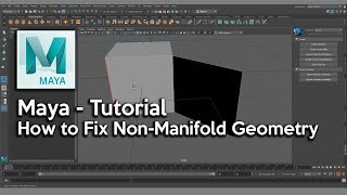 Maya  How to Fix NonManifold Geometry [upl. by Brade]