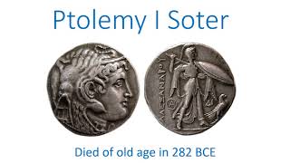 Ptolemy I Soter died of old age in 282 BCE [upl. by Armstrong]