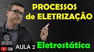 PROCESSOS de ELETRIZAÇÃO  ELETROSTÁTICA  TEORIA  EXERCÍCIOS  AULA 2 [upl. by Idmann53]