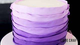 How To Fondant Ruffle  Cake Craft USA [upl. by Ahsemrac]