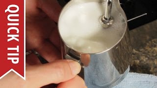 How to AutoFroth Milk for Lattes [upl. by Osnohpla]