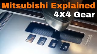 How to use Mitsubishi Super Select 4WD II 2H 4H 4hlc 4llc [upl. by Marlo]