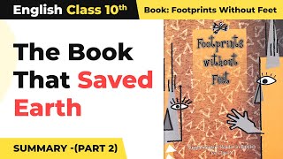 The Book That Saved Earth Summary Chapter 10  Class 10 English Chapter 10 [upl. by Namhcan]