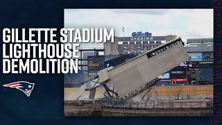 Gillette Stadium Renovations  Lighthouse Demolition [upl. by Hess]