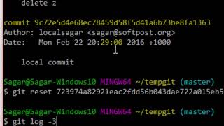 How to go back to a previous commit in Git  git reset command [upl. by Lynch]