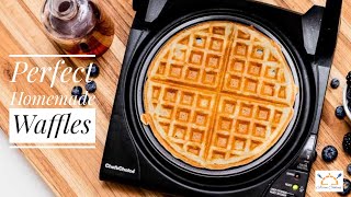 Perfect Homemade Waffles  Easy and Crispy Homemade Waffles Recipe  Asian Cooking [upl. by Inaj]