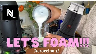 How To Foam Milk With Aeroccino 3 Make Coffee With Foam Tips amp Tricks  Easy Foamed Latte Recipe [upl. by Annohsat969]