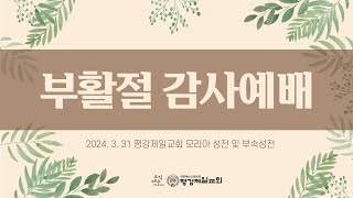 2024 331 부활주일 예수 부활은 사망 권세 깨뜨리고 막 16114 요 20120  박윤식 원로목사 [upl. by Musette871]