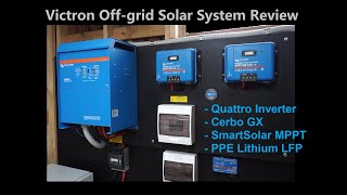 Powerful offgrid solar system with lithium batteries  Victron Review  Cerbo GX amp BMV setup [upl. by Orapma376]