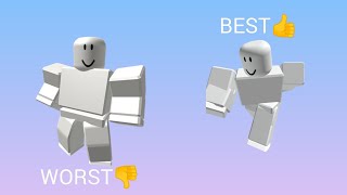 Ranking Roblox Animations Worst to Best [upl. by Inalej]