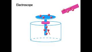 Charged Electroscope Animation [upl. by Brunhild229]