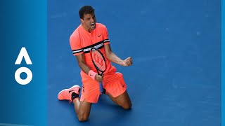 Grigor Dimitrov v Andrey Rublev match highlights 3R  Australian Open 2018 [upl. by Roshan581]