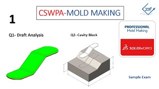 Solidworks CSWPA  Mold Making Certification Sample Exam  EP1 [upl. by Aynnat]