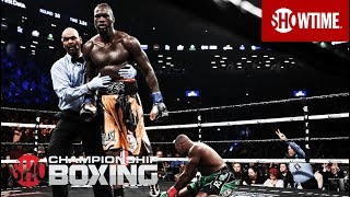 Deontay Wilder Takes Down Luis Ortiz in the 10th  SHOWTIME CHAMPIONSHIP BOXING [upl. by Anitan]