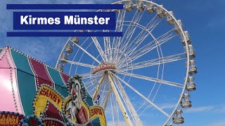 Kirmes 2022  Kirmes Send Münster Fahrgeschäfte  Aufbau der Kirmes [upl. by Hagile]