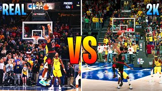 Recreating IMPOSSIBLE BUZZER BEATERS on NBA 2K22 [upl. by Adnohsal]