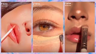 BEST AESTHETIC MAKEUP TUTORIALS  TIKTOK COMPILATION 2021 Part 1 [upl. by Skippy]