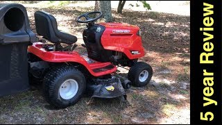 TroyBilt Bronco Riding Mower 19 HP 5 year Review [upl. by Ona]