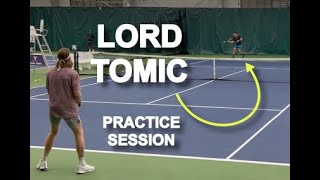 Bernard Tomic Practicing [upl. by Odiug]