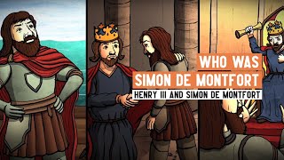 Who was Simon de Montfort  Henry III and the Second Barons War  2 Minute History [upl. by Nnahteb]