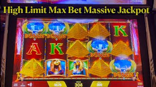 Massive Jackpot 30 Bet  Mistress of Egypt High Limit slot machine [upl. by Einhoj]