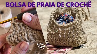 Bolsa de praia de crochê fácil [upl. by Anelle]