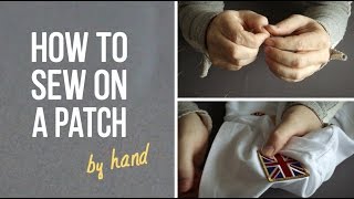 EMBROSOFT – How to sew on a patch by hand [upl. by Rothenberg395]