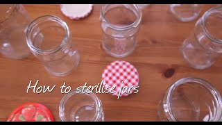 How to sterilise jars [upl. by Eylloh]