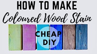 DIY Colored Wood Stain Create Custom Shades for Less [upl. by Nilram631]