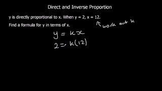 Direct and Inverse Proportion [upl. by Doxia28]