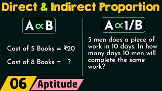 Direct and Indirect Proportion [upl. by Hirsch]