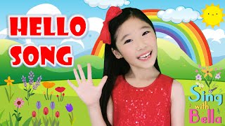 Hello Song Hello Hello How Are You with Lyrics and actions  Hello Song for Kids by Sing with Bella [upl. by Asiluy733]