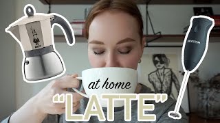 HOW TO MAKE A quotLATTEquot AT HOME moka pot  frother [upl. by Enneirda]