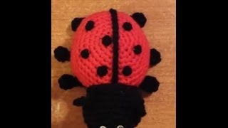 Coccinella alluncinetto amigurumi tutorial crochet [upl. by Ojiram453]