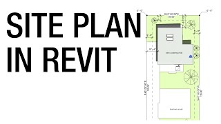 Drawing a Site Plan in Revit [upl. by Rush]