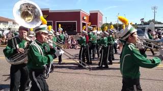 Osceola High School Marching Band 9112016 [upl. by Rybma202]