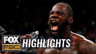 Wilder vs Ortiz II  HIGHLIGHTS  PBC ON FOX [upl. by Hairacaz]