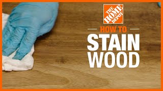 How to Stain Wood  The Home Depot [upl. by Edwyna]