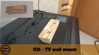 Super easy DIY TV wall mount [upl. by Attenyl856]