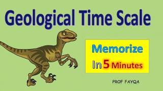 Geological Time Scale and Fossils l Memorize time scale chart in 5 minutes [upl. by Tamsky]